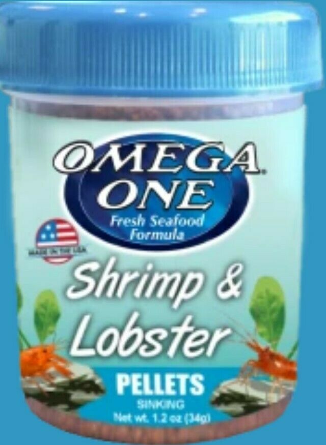 Omega One Shrimp & Lobster sinking crustacean Pellet Made in USA