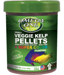 Omega One Veggie Kelp Floating Marine & Freshwater 3mm Pellets 3.5oz